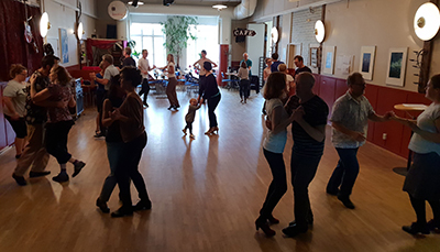 Balboa Falu Balboahelg 2018 med Sofia Enros, Ilse Enros och Daniel Johansson från Mildreds swingskola, Åland. swingdans workshop kurs Falun Sverige