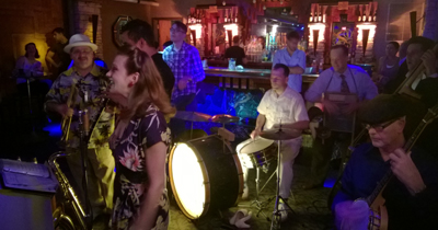 Miss Jubilee featuring Daniel Johansson on washboard at Thaxton Speakeasy St Louis July 3rd 2015