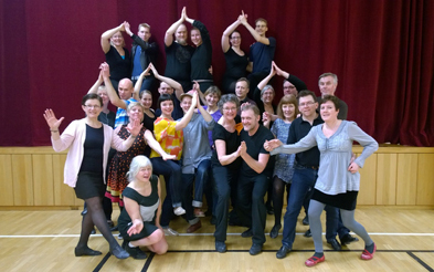 St Louis Shag workshop med Mildreds swingskola Sofia Enros Daniel Johansson arrangör Swingskeppet rf 1 mars 2015 Mariehamn Åland klassfoto swing