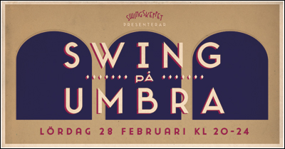 Swing på Umbra 28 februari 2015 kl 20-00 dj Sofia Enros och Daniel Johansson Mildreds swingskola arrangör Swingskeppet rf Mariehamn Åland Lindy hop Balboa St Louis Shag jazz