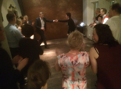 Jam för Yngve som fyllt år Swing på Umbra 28 februari 2015 Mariehamn Swingskeppet rf Mildreds swingskola dj Sofia Enros Daniel Johansson Lindy hop Balboa St Louis Shag workshop socialdans weekend Åland