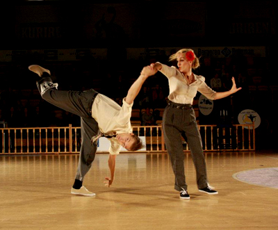 Pontus Persson och Isabella Gregorio Lindy Hop och Jazz workshop på Ålands