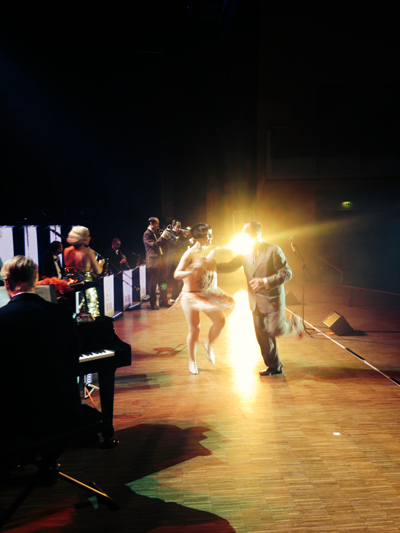 Varieté med Gunhild Carling, Carling Big Band, Harlem Hot Shots och Sofia och Daniel, Alandica Mariehamn Åland 3 februari 2015 Mildreds swingskola Balboa Lindy hop Swing Jazz