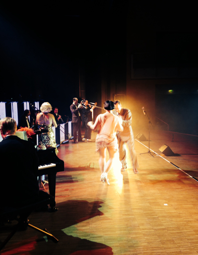 Varieté med Gunhild Carling, Carling Big Band, Harlem Hot Shots och Sofia och Daniel, Alandica Mariehamn Åland 3 februari 2015 Mildreds swingskola Balboa Lindy hop Swing Jazz