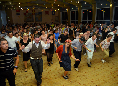 Shim Sham i Badhuspaviljongen på Windjammers Balls söndags party